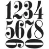 Tim Holtz Cling Stamps - Numeric -Bürobedarf Verkauf 0001668447