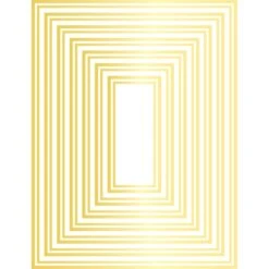 Memory Box Hot Foil Plate - Rectangle Double Border