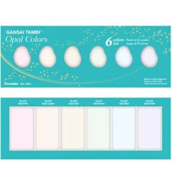 ZIG Gansai Tambi Sets - Opal Colors, 6 Colors Set