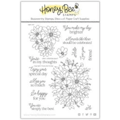 Honey Bee - Daisy Layers Bouquet - 6x8 Stamp Set