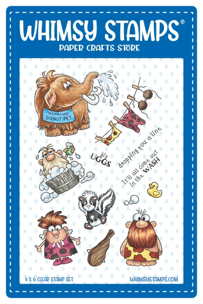 Whimsy Stamps - Ancient Days Wash Clear Stamps 3 Whimsy Stamps - Ancient Days Wash Clear Stamps