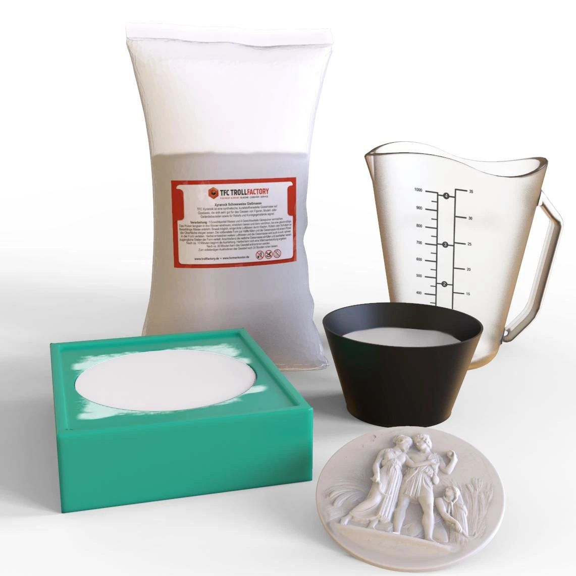 TFC Xyrarock Schneeweiss Giessmasse 4:1 - 7,5 Kg 4 TFC Xyrarock Schneeweiss Giessmasse 4:1 - 7,5 Kg – Bild 2