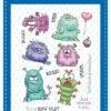 Whimsy Stamps - Monster Daze Clear Stamps -Bürobedarf Verkauf Monster Daze display 600x600