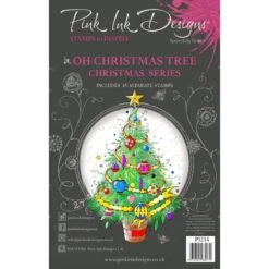 Pink Ink Designs Oh Christmas Tree 6 In X 8 In Clear Stamp Set