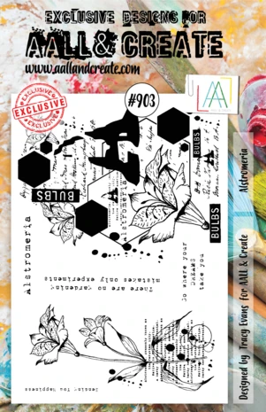 Aall And Create Stamp Set A5 Alstromeria 3 Aall And Create Stamp Set A5 Alstromeria