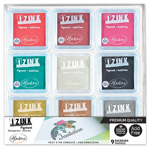 Aladine Izink Embossing Slow Dry Pigment Pastel Set 3 Aladine Izink Embossing Slow Dry Pigment Pastel Set