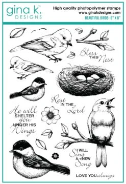 Gina K Designs - STAMPS- Beautiful Birds