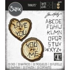 Sizzix • Thinlits Die Set Wood Slice 33Stück