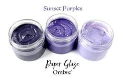 Picket Fence Studios Paper Glaze Ombre Sunset Purples