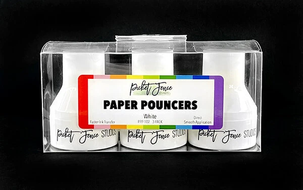 Picket Fence Studios - Paper Pouncers White (3pcs) 2 Picket Fence Studios - Paper Pouncers White (3pcs)
