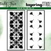 Picket Fence Studios - Slim Line Fancy Table 4x10 Inch Layering Stencils (2pcs) -Bürobedarf Verkauf picket fence studios slim line fancy table 4x10 in