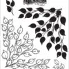 Ranger Dylusions Cling Stamp Set Leaf Me Be