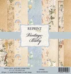 Reprint - Vintage Baby 12x12 Inch Paper Pack
