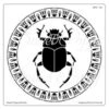 Sweet Poppy Stencil: Scarab Beetle -Bürobedarf Verkauf scarab beetle w 300x295 1