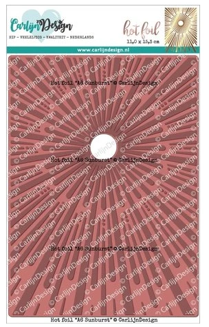 CarlijnDesign Hot Foil A6 Sunburst 3 CarlijnDesign Hot Foil A6 Sunburst