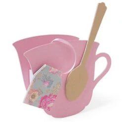 Sizzix ScoreBoards L Die - Teacup 3-D & Spoon