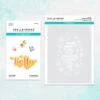 Spellbinders - Floral Hello Stencil And Die Bundle -Bürobedarf Verkauf spellbinders floral hello stencil and die bundle b