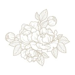Spellbinders Glimmering Peony Glimmer Hot Foil Plate